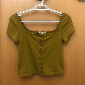 Dark Gold Billabong Ribbed Top